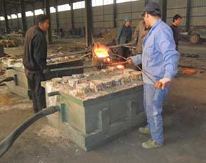 custom Shell mold casting Pouring